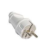 Вилка УНИВЕРСАЛ прямая с/з 16А, 250В/А1010