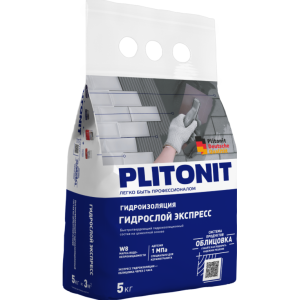ГидроСлой Экспресс Смесь сухая гидроизоляционная PLITONIT.