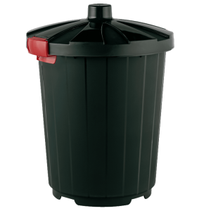 Контейнер/Мусорный бак темно-зеленый, с крышкой