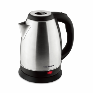 Чайник электр SA-2136 матов нерж сталь+черн пластик, 1,8л,1800В