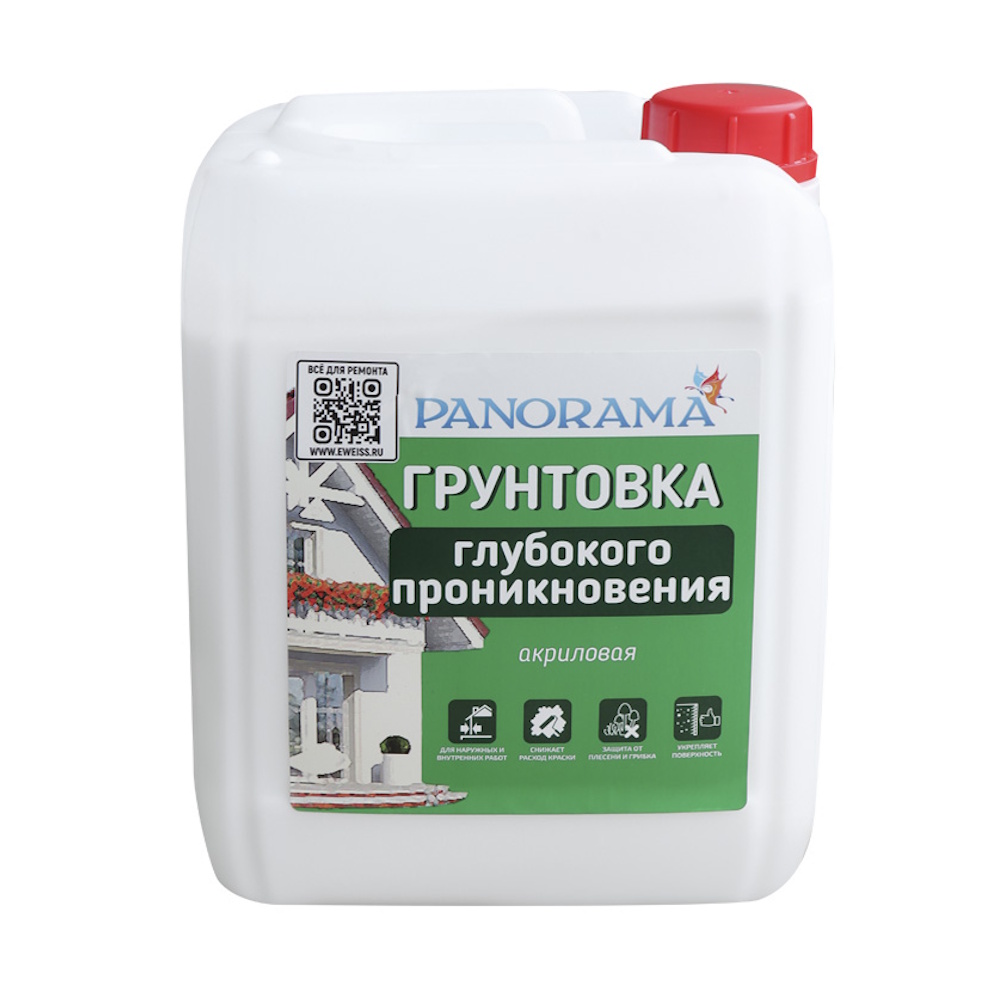 Грунтовка «Panorama» Глубокого проникновения акриловая для внутр./наружных работ Грунтовка «Panorama» Глубокого проникновения акриловая для внутр./наружных работ