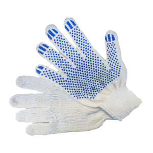 Перчатки  х/б с ПВХ покрытием 4 Н 7,5 кл  "Стандарт"  "Точка"