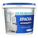 Краска Моющаяся акриловая матовая Супербелая «Panorama»