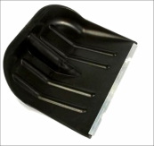 Лопата снеговая стальная ЛС №7 320*350мм с планкой/ без черенка