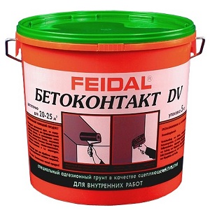 БЕТОКОНТАКТ грунт спец.  для внутр. работ(оранж. ведро) Feidal