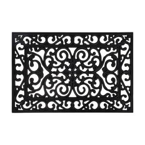 Коврик грязесборный, ажурный, черный  VORTEX