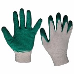 Перчатки  х/б с одинарным латексным покрытием "Люкс"