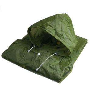 Плащ-дождевик на кнопках туристический из ПВХ