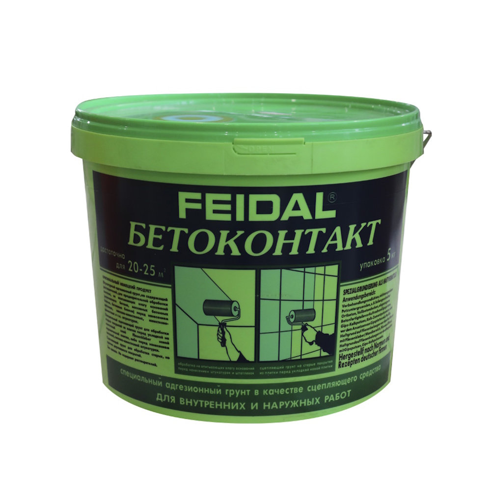 БЕТОКОНТАКТ грунт специальный (зеленое ведро) Feidal