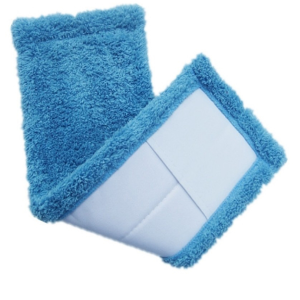 Насадка для швабры  Happy Panda из микрофибры синяя