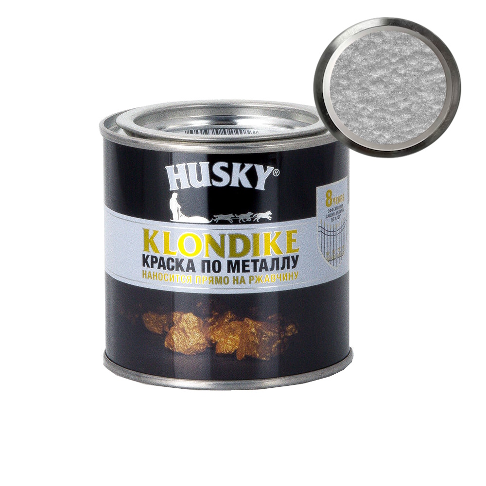 Краска по металлу с молотковым эффектом HUSKY-KLONDIKE