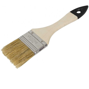 Кисть плоская "LITE"  из натуральной щетины, деревян.рукоятка