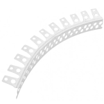 Уголок из ПВХ штукатурный  усиленный арочный  3м (25мм*25мм)